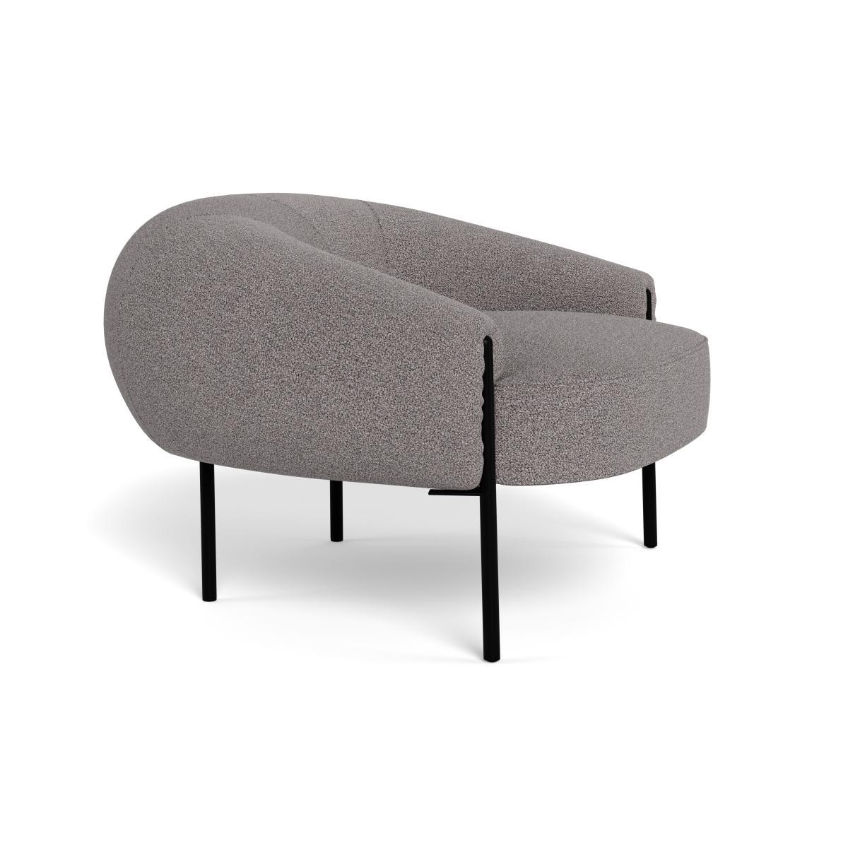 Heal's Isola Armchair Loop Boucle Granite Bronze Feet - Heal's UK Furniture – image 2