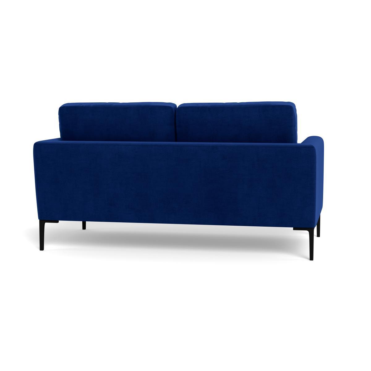Heal's Eton 2 Seater Sofa Smart Luxe Velvet Azure Black Feet - Heal's UK Furniture – image 5