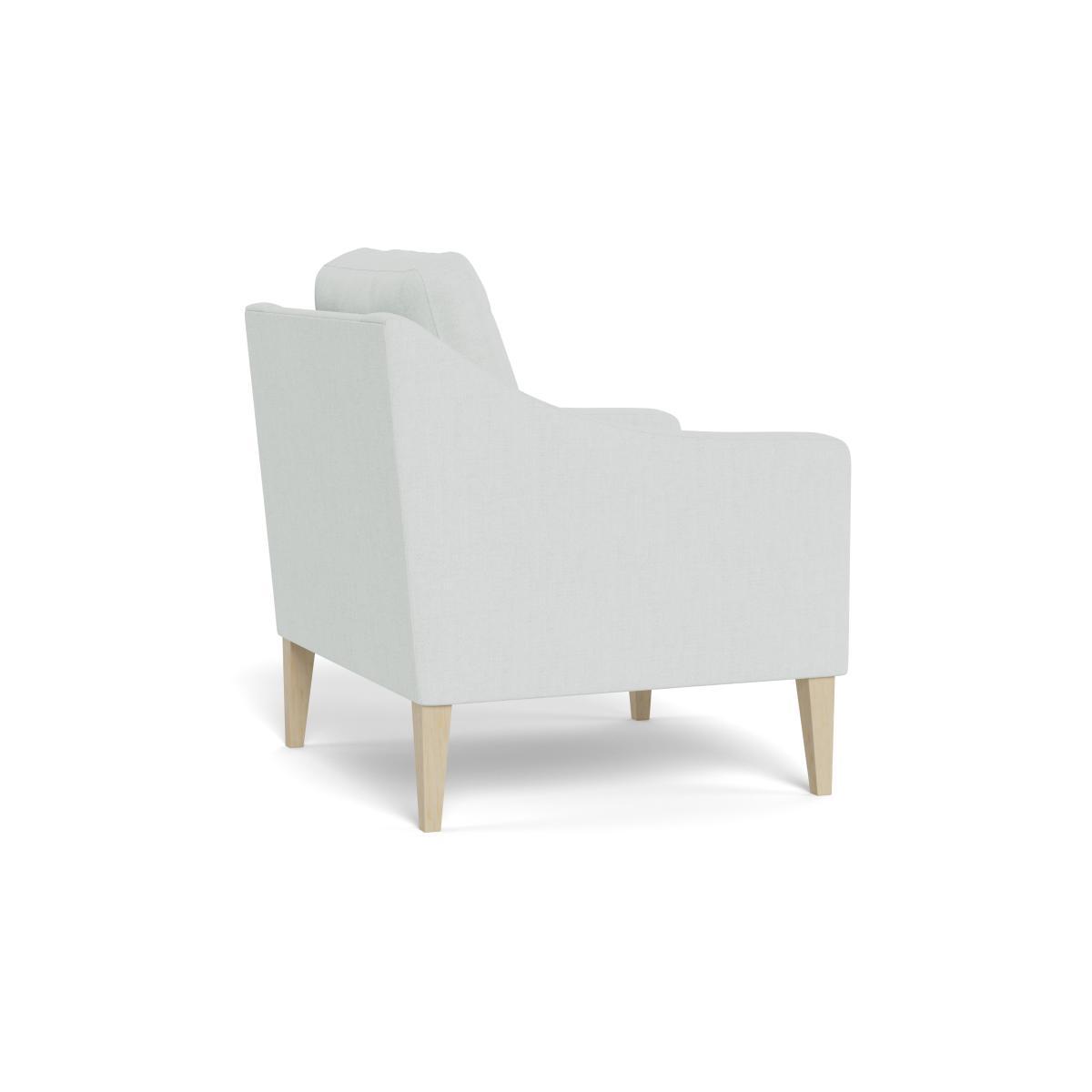 Heal's Richmond Armchair Broad Weave Tin Walnut Feet - Heal's UK Furniture – image 4