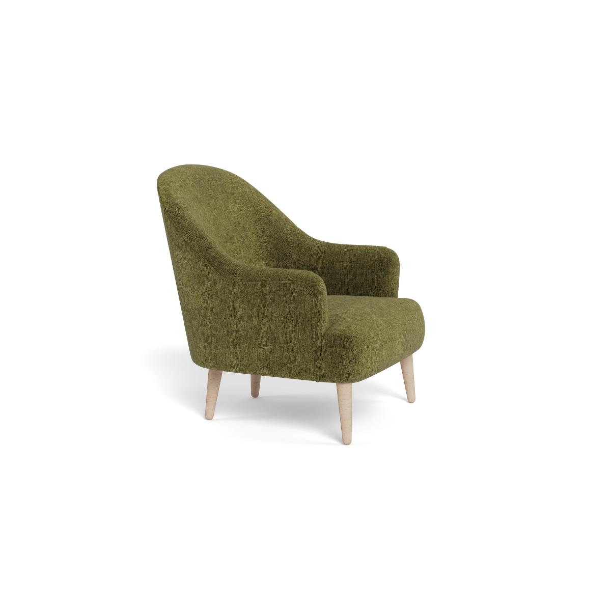 Heal's Elgin Chair Boucle Velvet Wilder Black Feet – image 2
