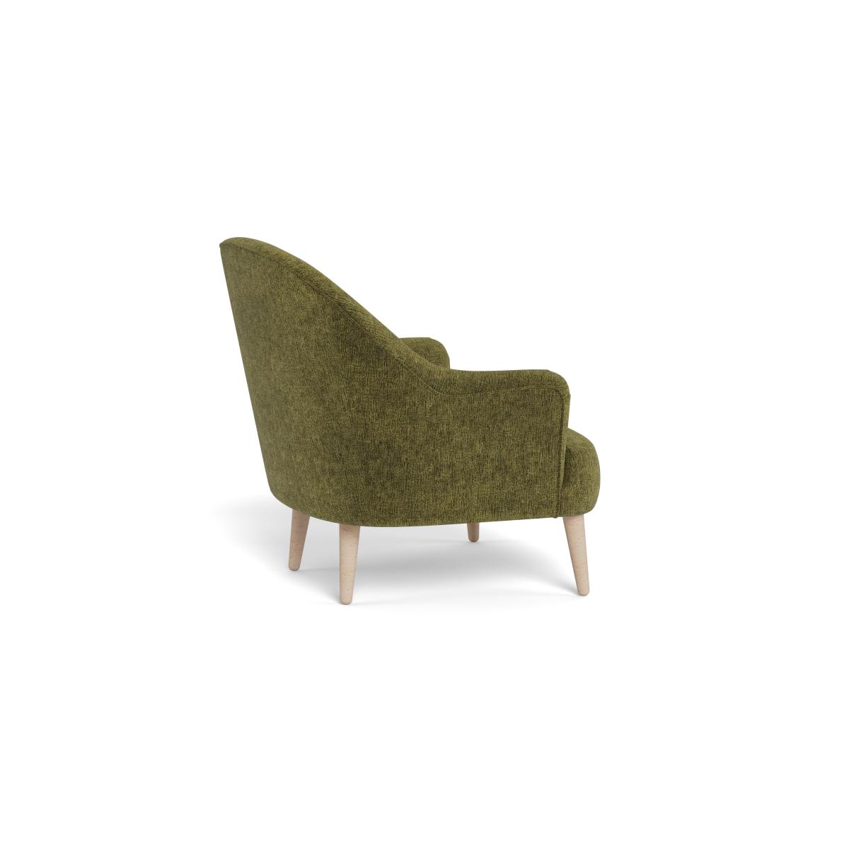 Heal's Elgin Chair Boucle Velvet Wilder Black Feet – image 4