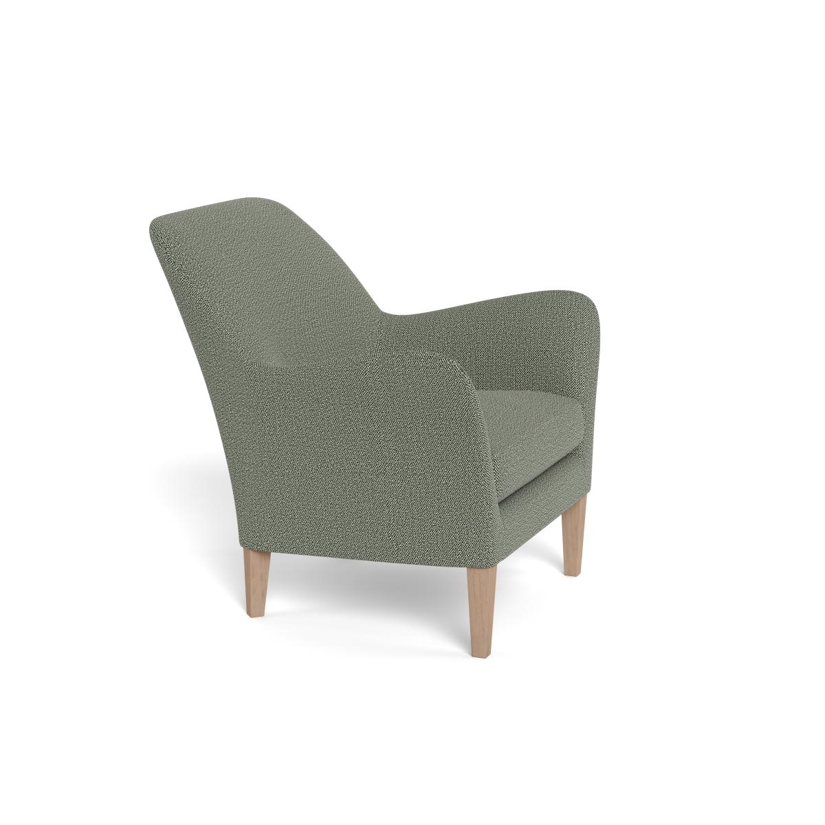 Heal's Wallis Armchair Boucle Tweed Lapis Natural Feet – image 2