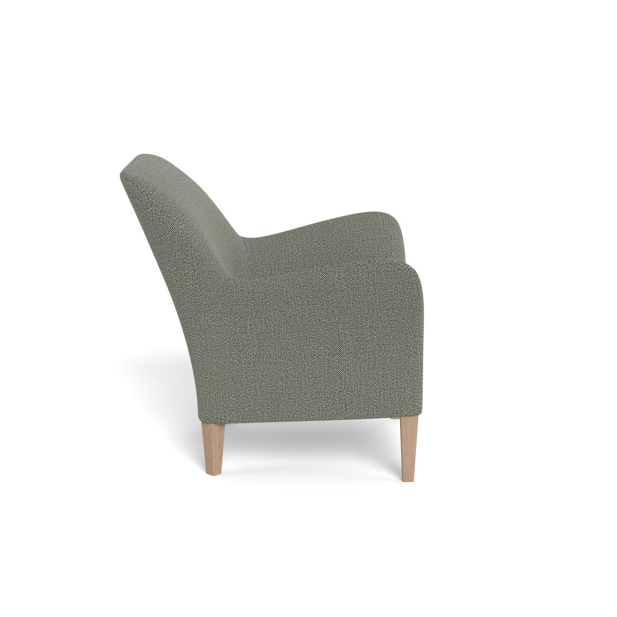 Heal's Wallis Armchair Boucle Tweed Lapis Natural Feet – image 3