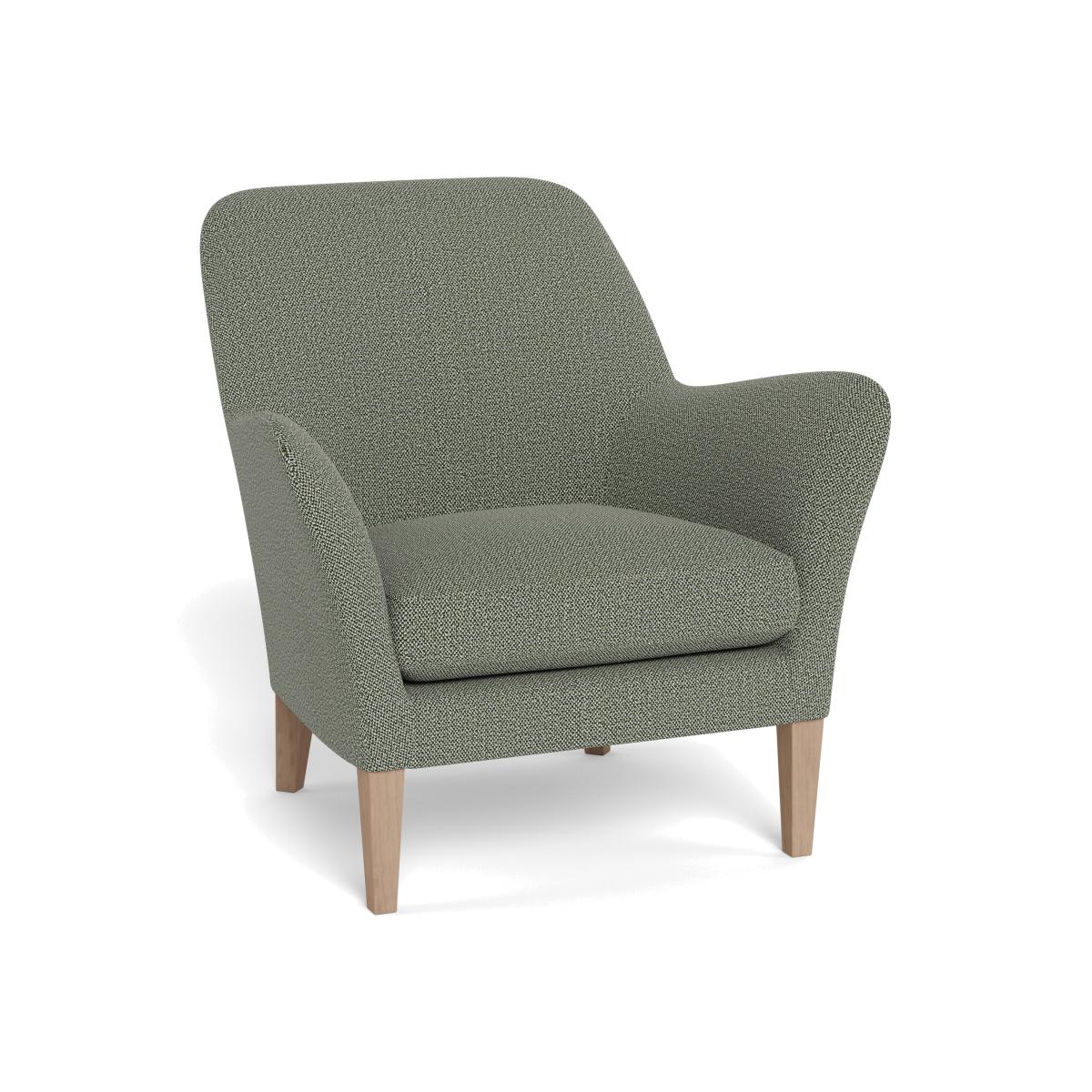 Heal's Wallis Armchair Boucle Tweed Lapis Natural Feet – image 1