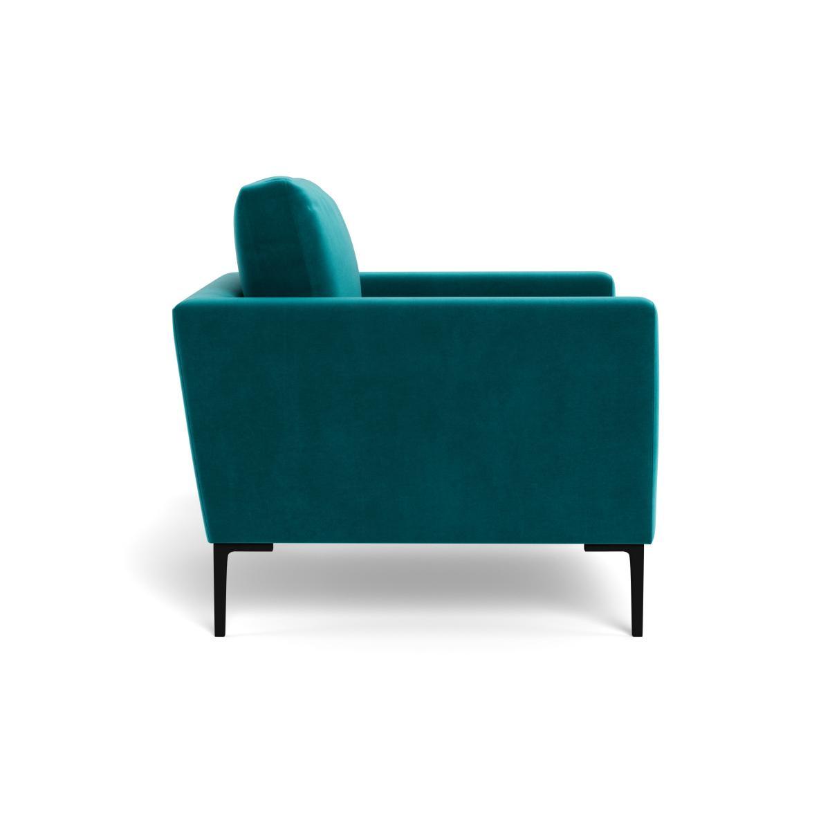 Heal's Eton Armchair Velvet Petrol Brass Feet - Heal's UK Furniture – image 3