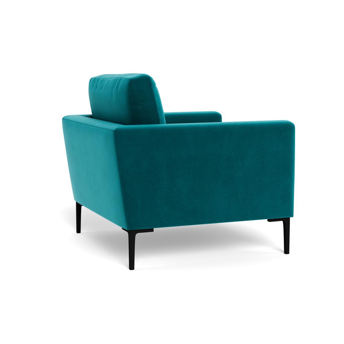 Heal's Eton Armchair Velvet Petrol Brass Feet - Heal's UK Furniture – image 4