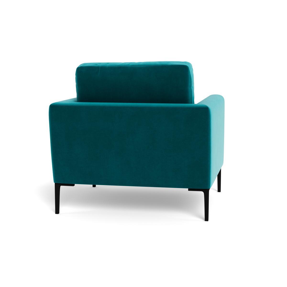Heal's Eton Armchair Velvet Petrol Brass Feet - Heal's UK Furniture – image 5