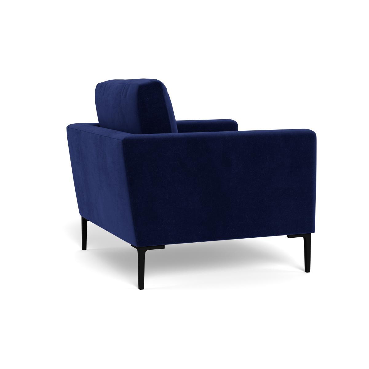 Heal's Eton Armchair Velvet Midnight Black Feet - Heal's UK Furniture – image 4