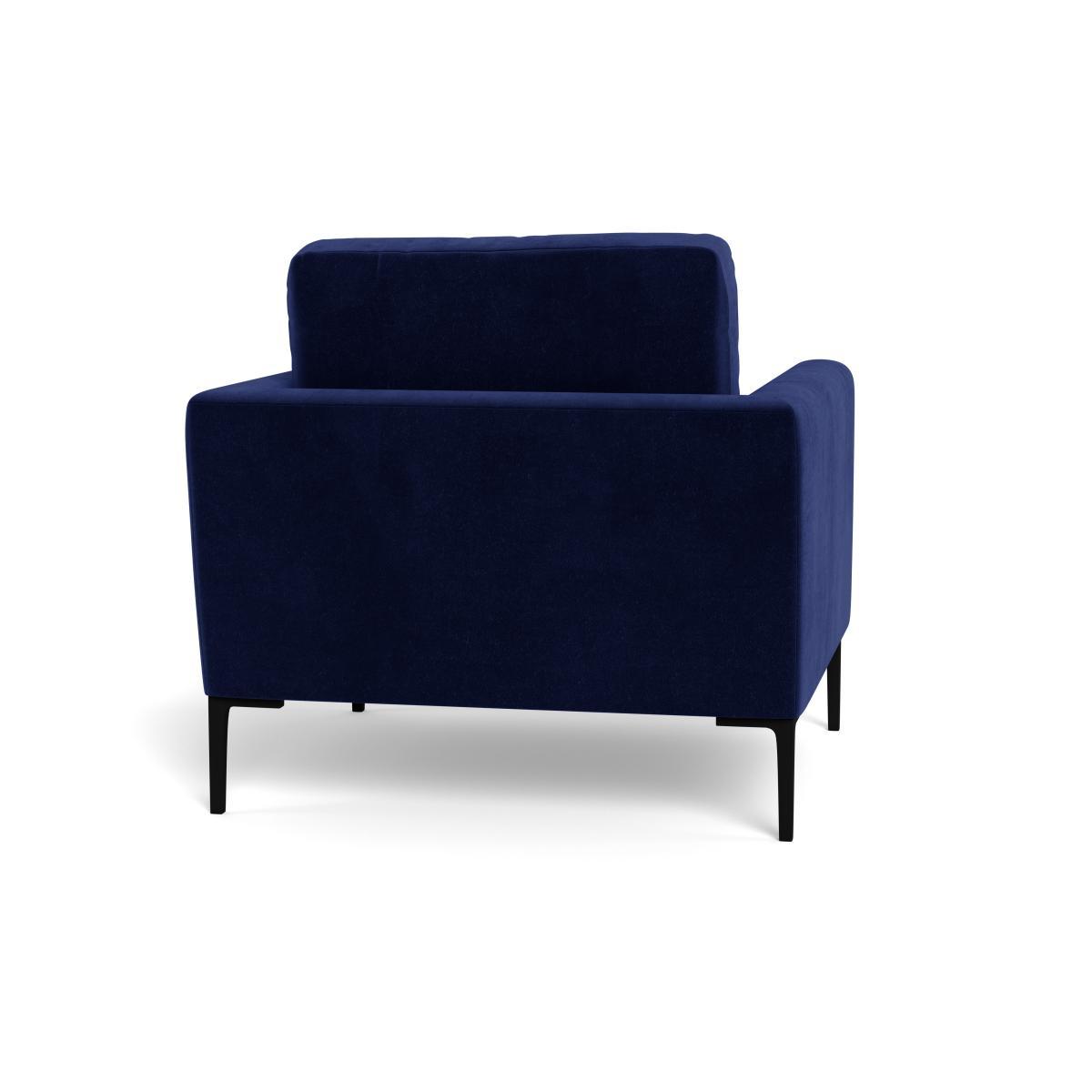 Heal's Eton Armchair Velvet Midnight Black Feet - Heal's UK Furniture – image 5
