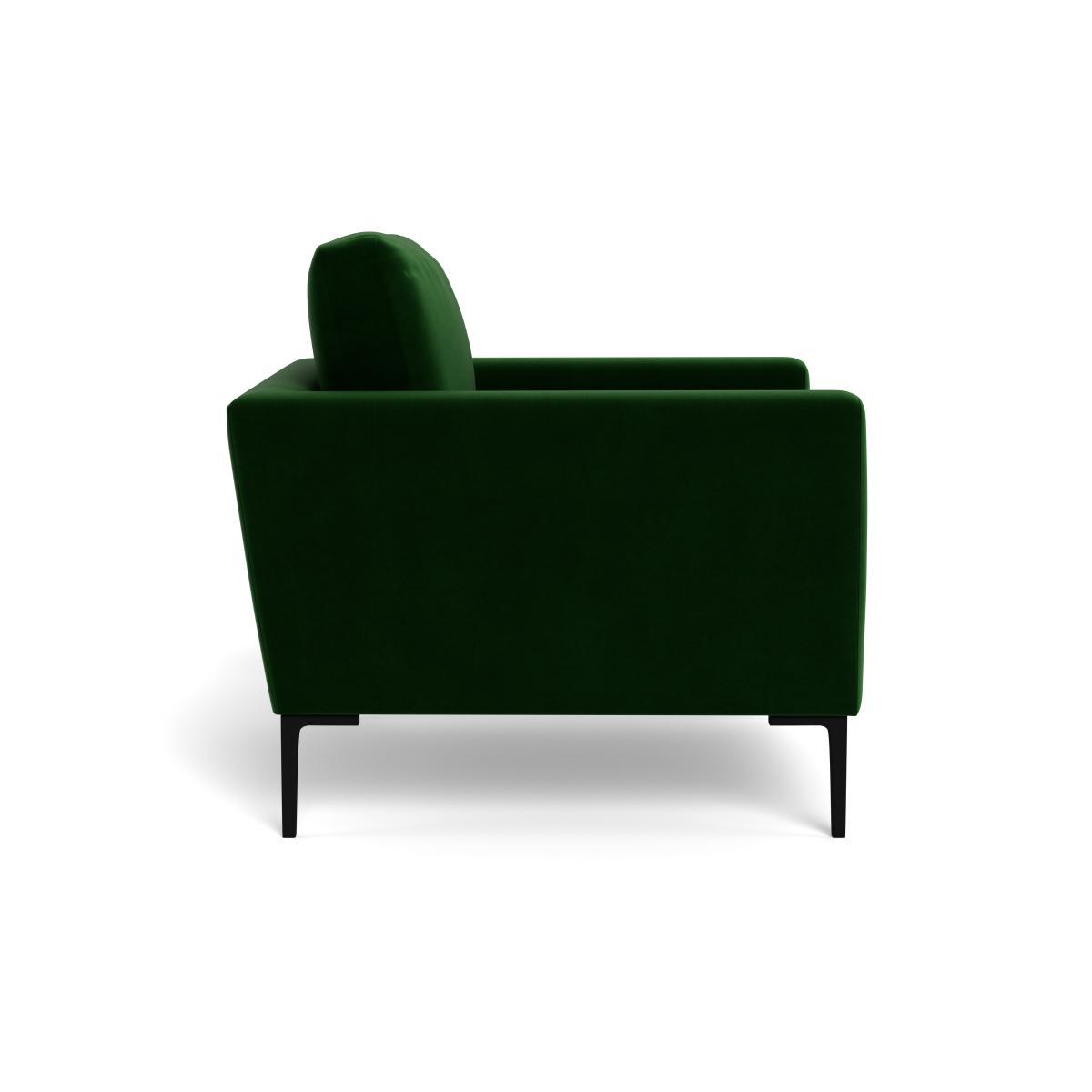 Heal's Eton Armchair Smart Velvet Forest Black Feet - Heal's UK Furniture – image 3