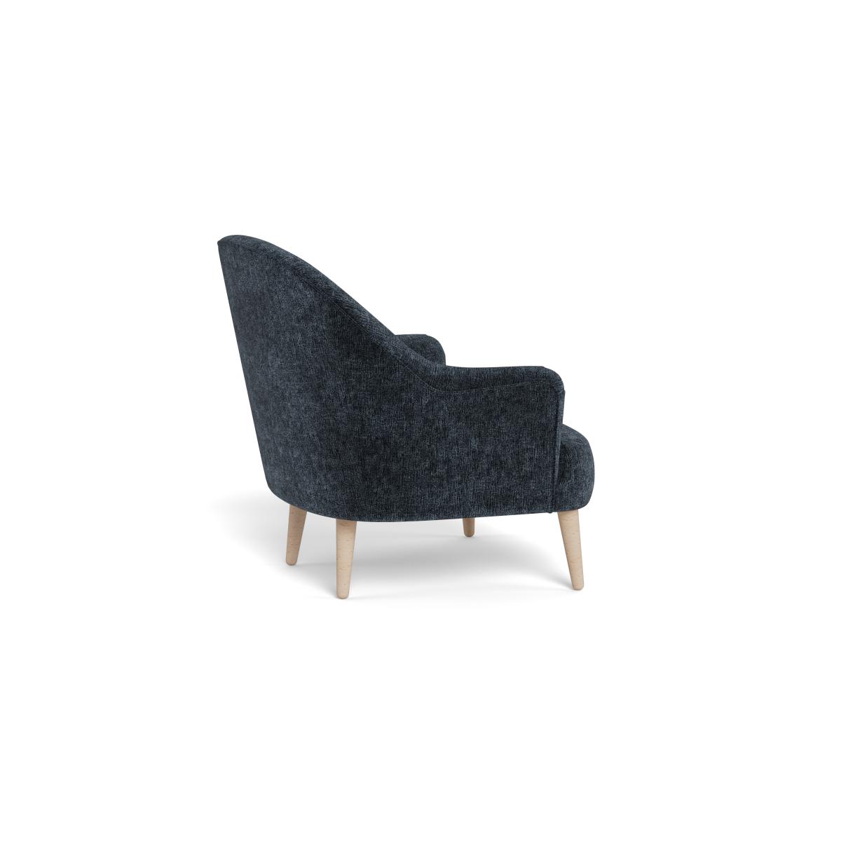 Heal's Elgin Chair Boucle Velvet Space Stained Feet – image 4
