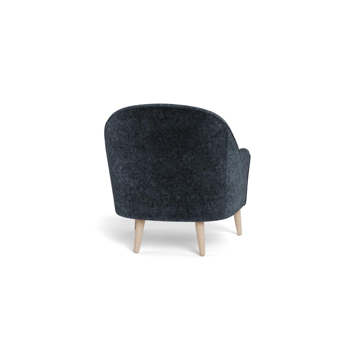 Heal's Elgin Chair Boucle Velvet Space Stained Feet – image 5