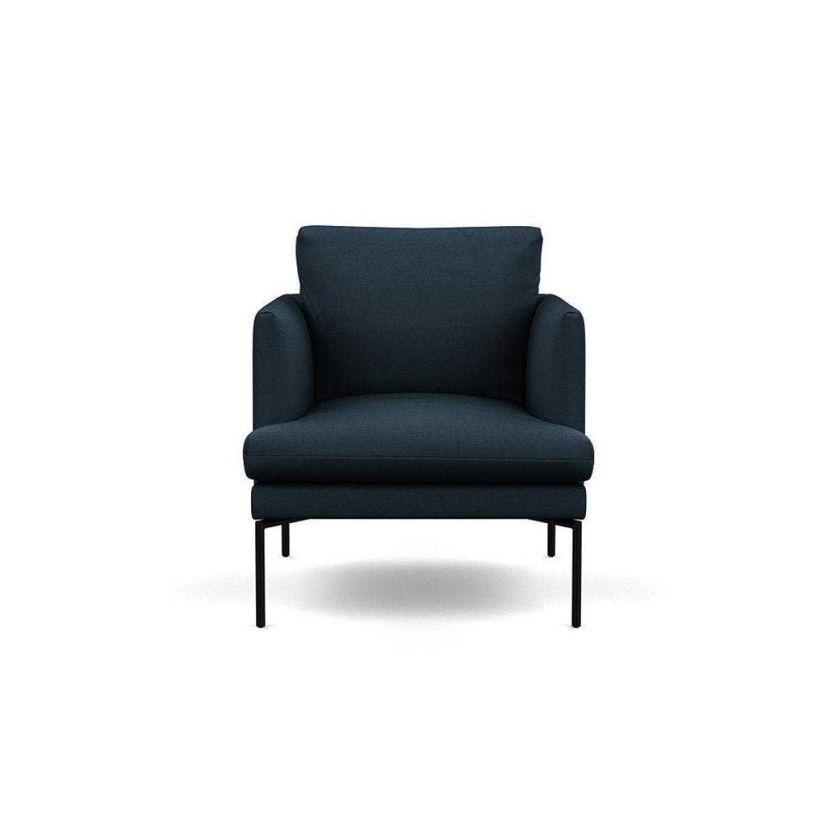Heal's Matera Armchair Loop Boucle Navy Black Feet - Heal's UK Furniture – image 3