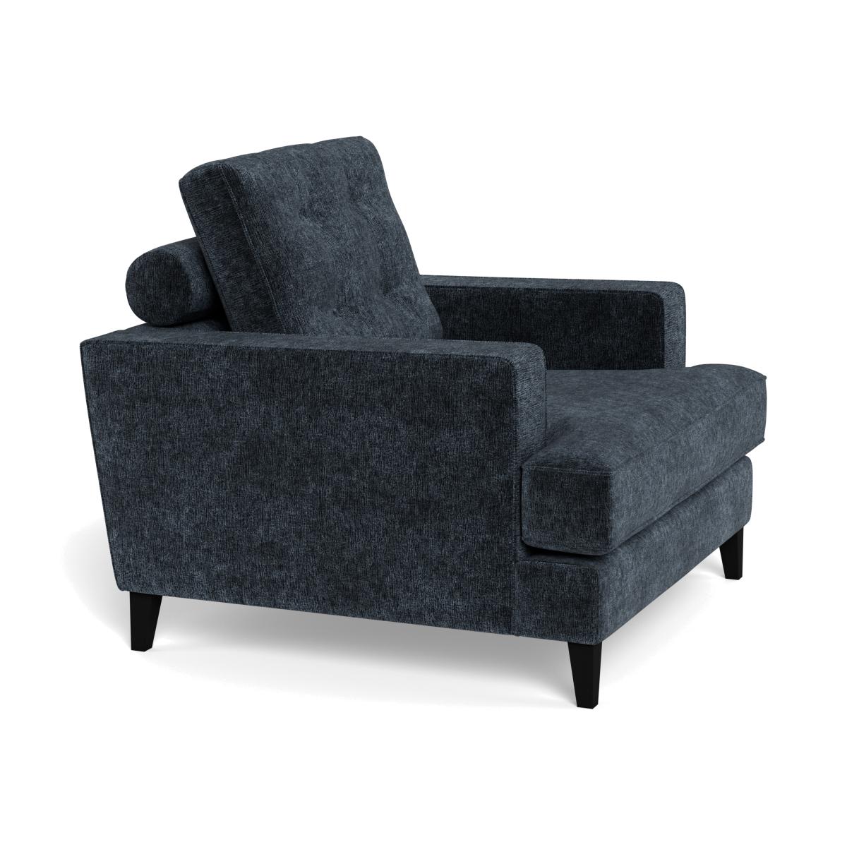 Heal's Mistral Armchair Boucle Velvet Space Natural Beech Feet – image 1