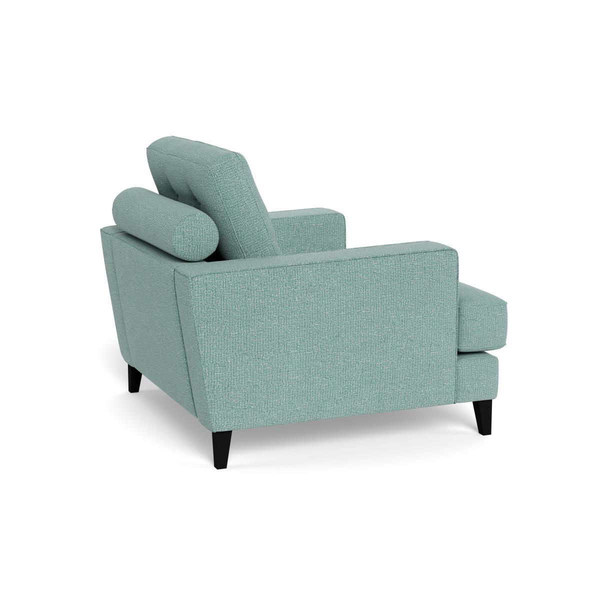 Heal's Mistral Armchair Tejo Recycled Teal Black Feet - Heal's UK Furniture – image 4