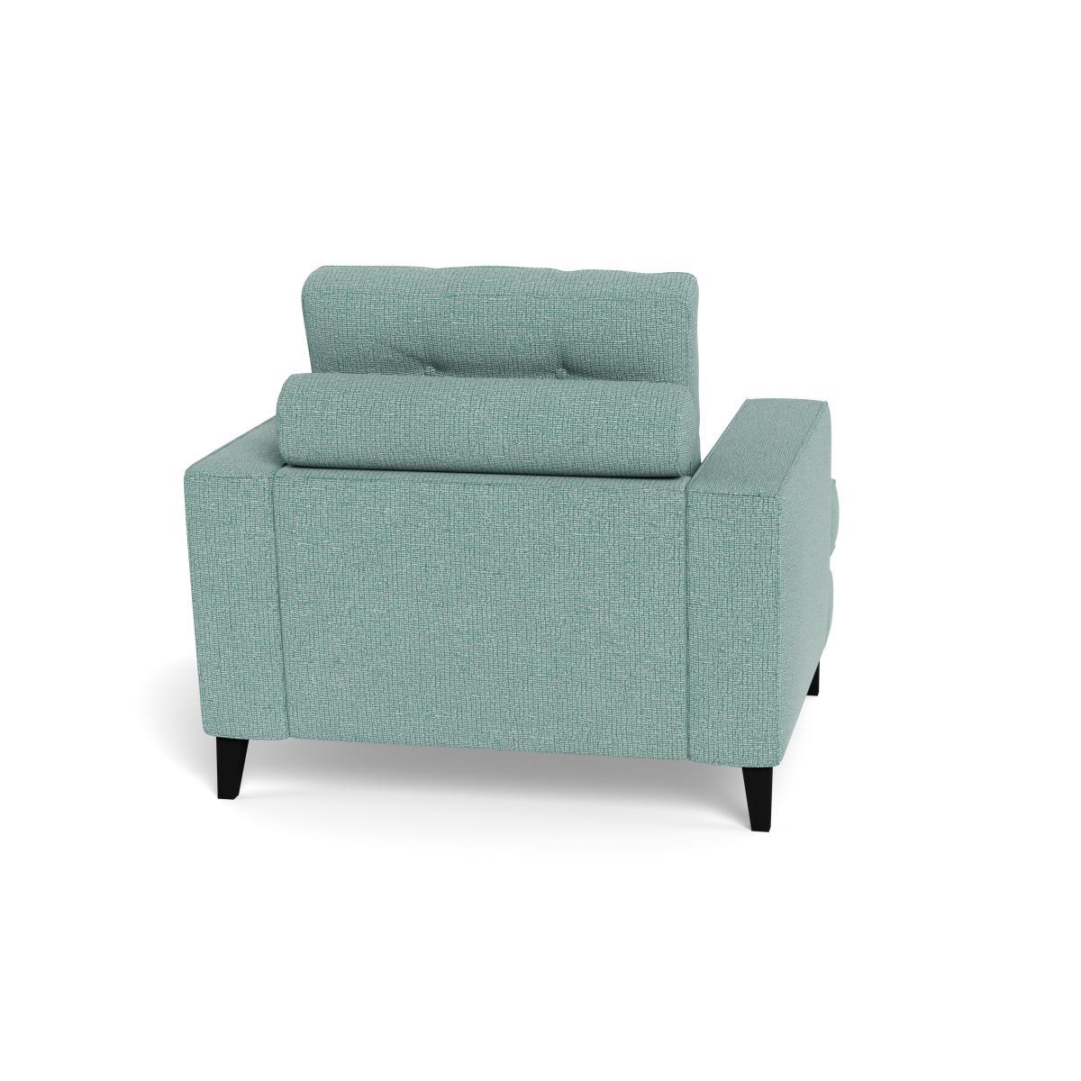 Heal's Mistral Armchair Tejo Recycled Teal Black Feet - Heal's UK Furniture – image 5