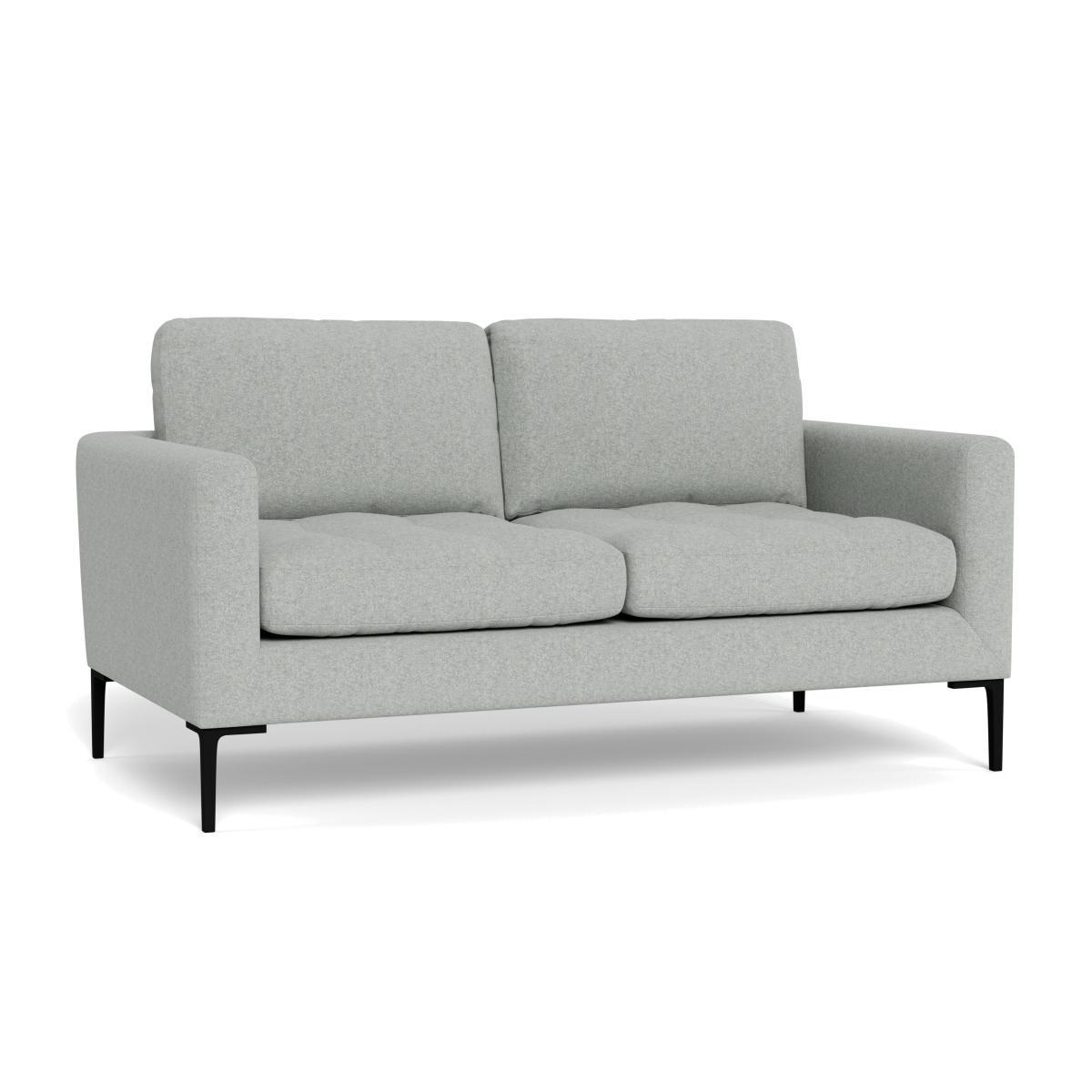 Heal's Eton 2 Seater Sofa Melton Wool Limestone Brass Feet - Heal's UK Furniture – image 1