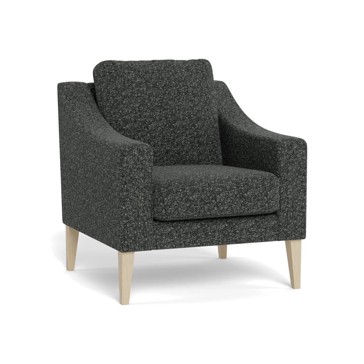 Heal's Richmond Armchair Capelo LinenCotton Ink Spot Walnut Feet - Heal's UK Furniture – image 1