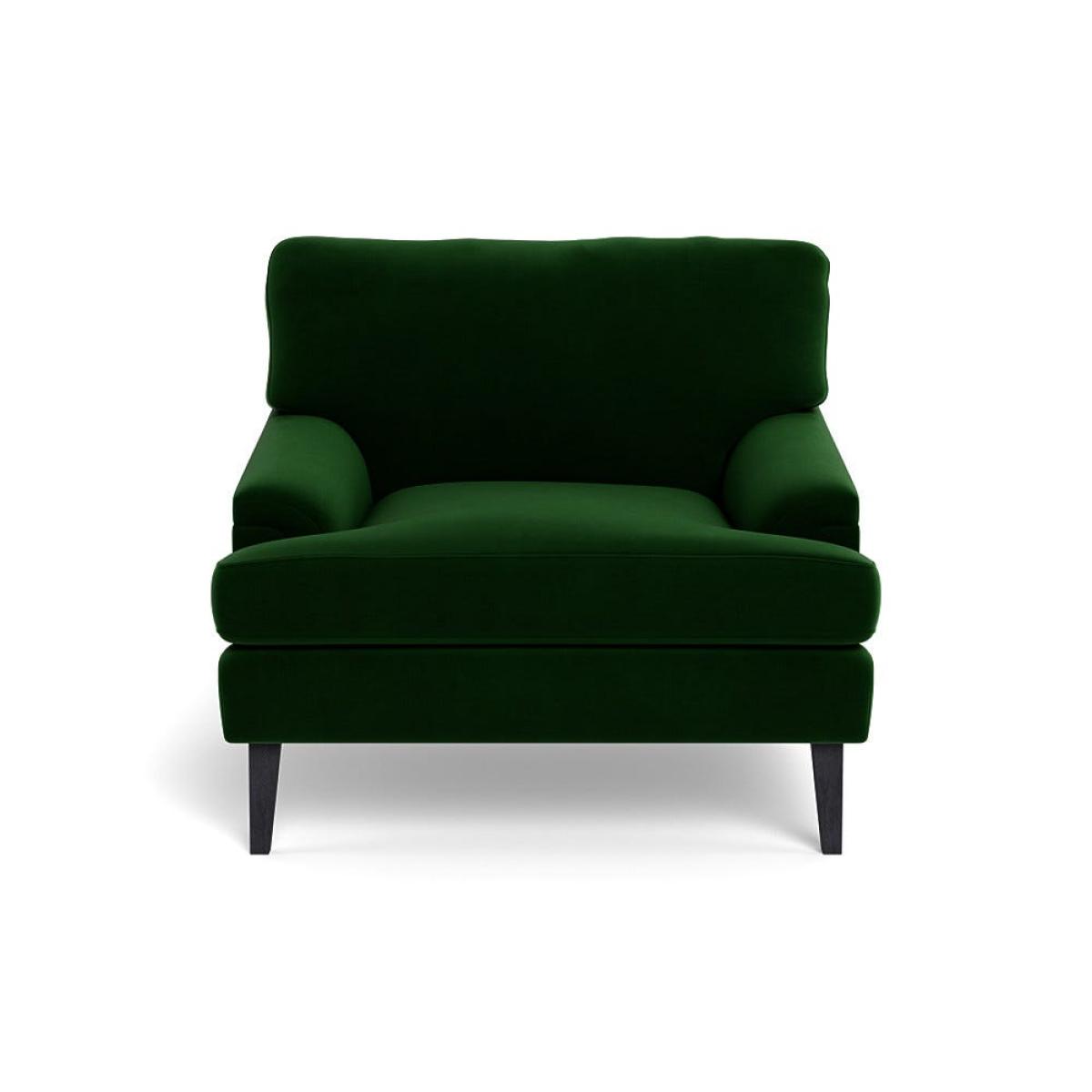 Heal's Stanton Armchair Smart Velvet Forest Black Feet – image 2