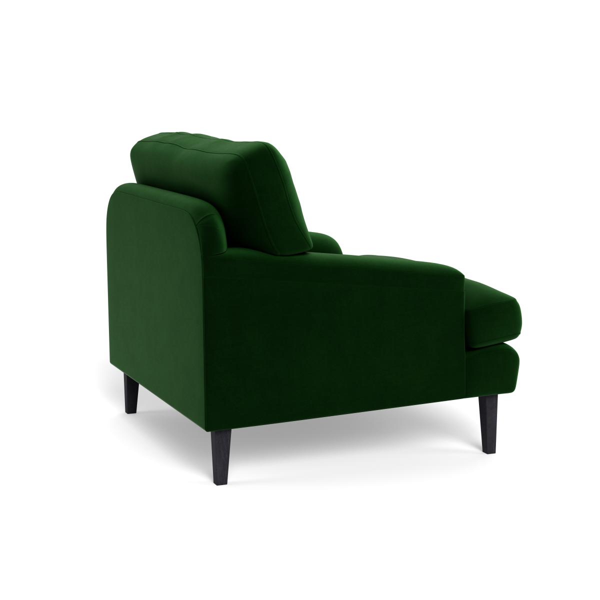 Heal's Stanton Armchair Smart Velvet Forest Black Feet – image 5