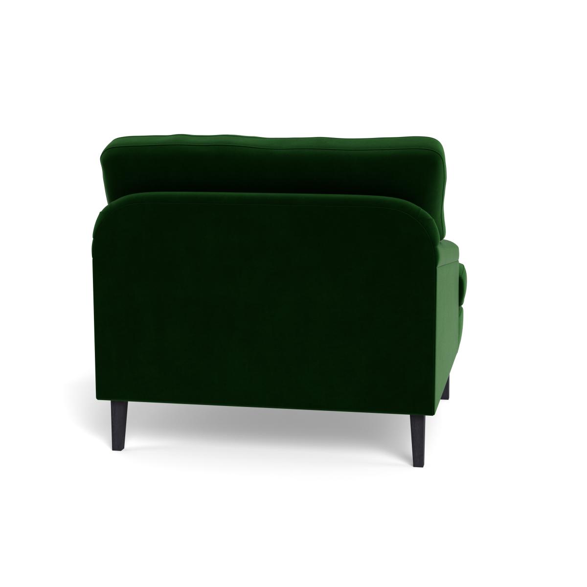 Heal's Stanton Armchair Smart Velvet Forest Black Feet – image 6