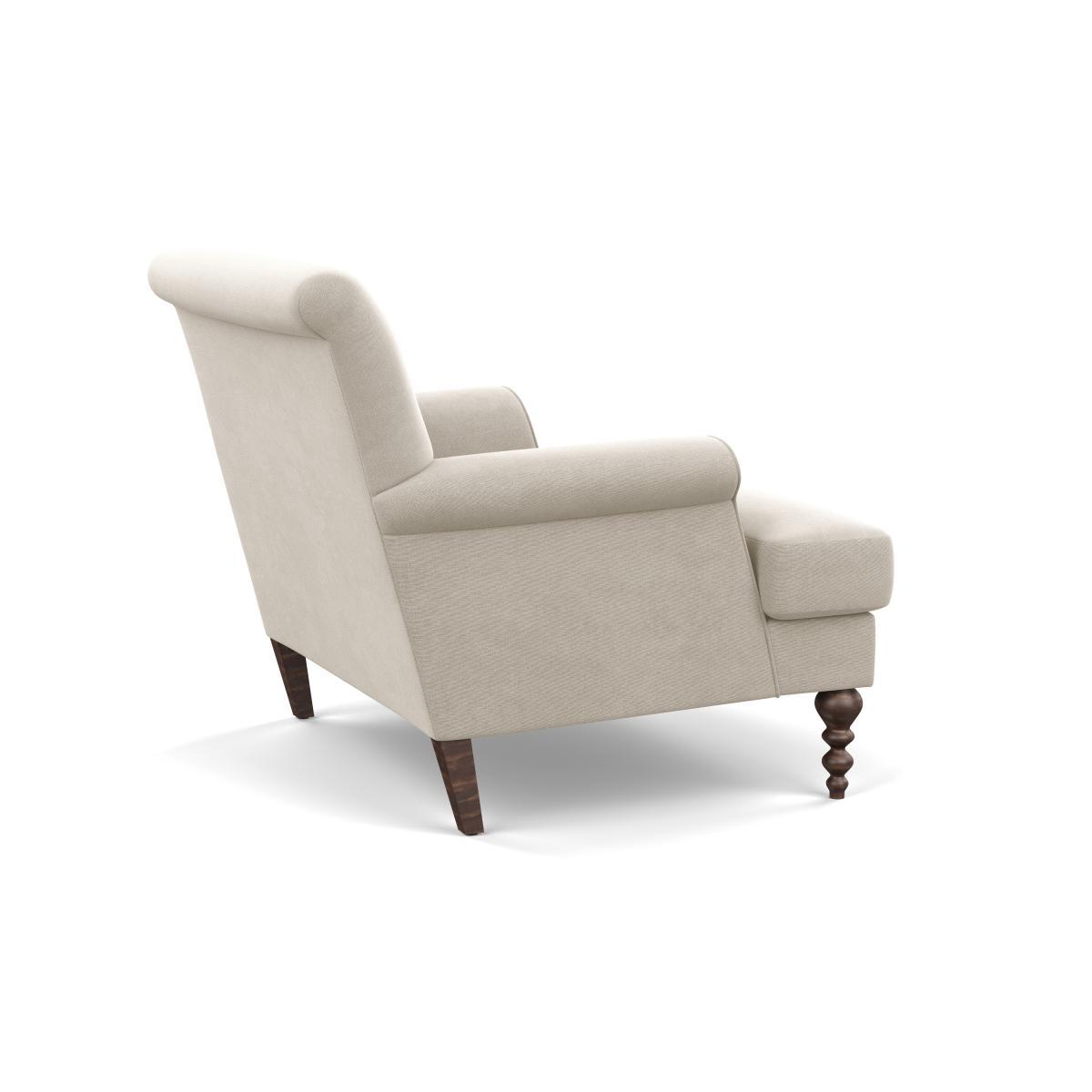 Scp Oscar Formal Armchair Linen Hessian Walnut Feet - Heal's UK Furniture – image 4