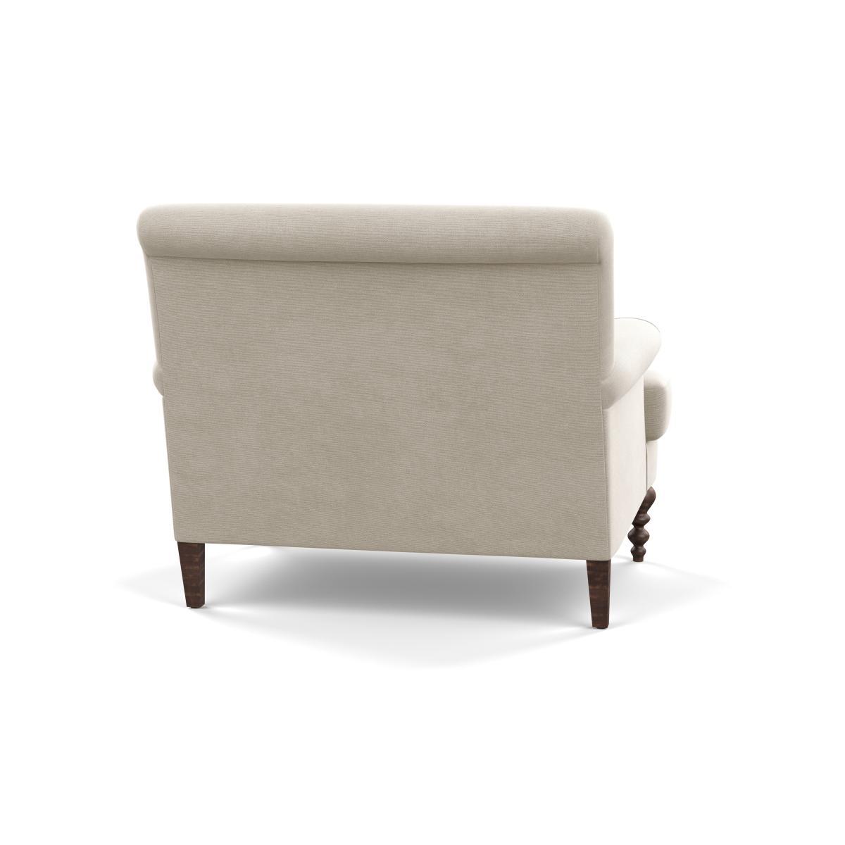 Scp Oscar Formal Armchair Linen Hessian Walnut Feet - Heal's UK Furniture – image 5