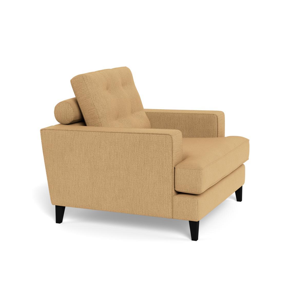 Heal's Mistral Armchair Smart Linen Mix Sand Natural Feet - Heal's UK Furniture – image 2