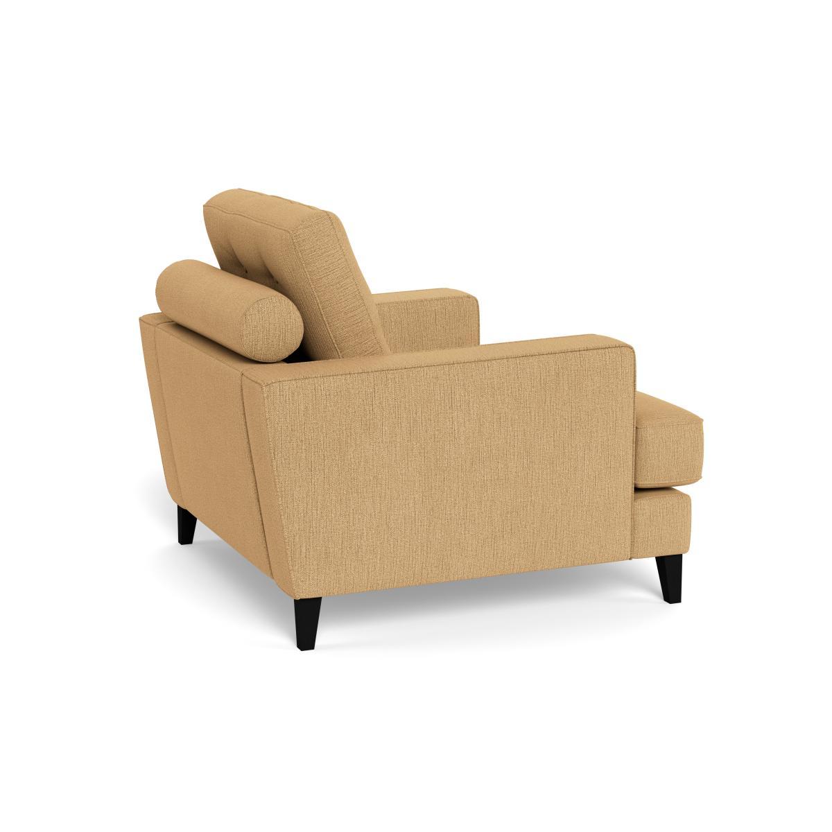 Heal's Mistral Armchair Smart Linen Mix Sand Natural Feet - Heal's UK Furniture – image 4