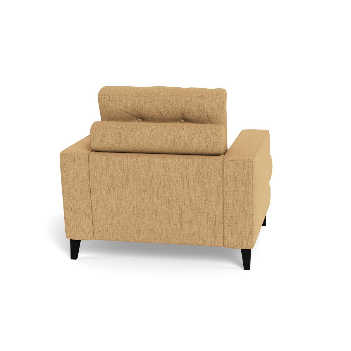 Heal's Mistral Armchair Smart Linen Mix Sand Natural Feet - Heal's UK Furniture – image 5