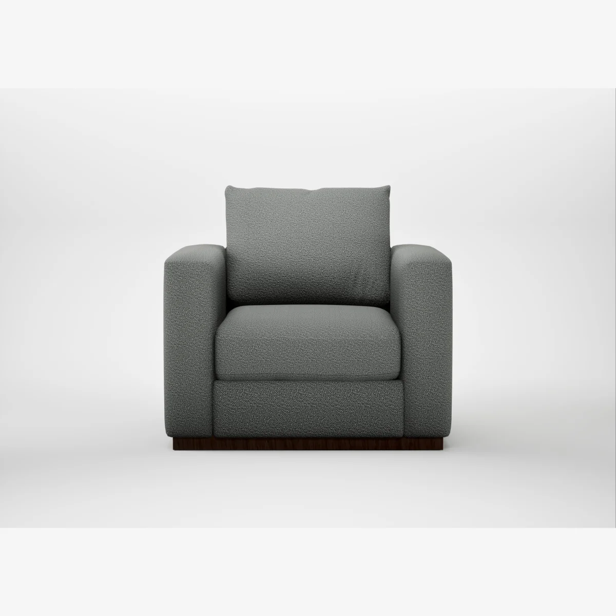 Heal's Trento Armchair Boucle Steel – image 1
