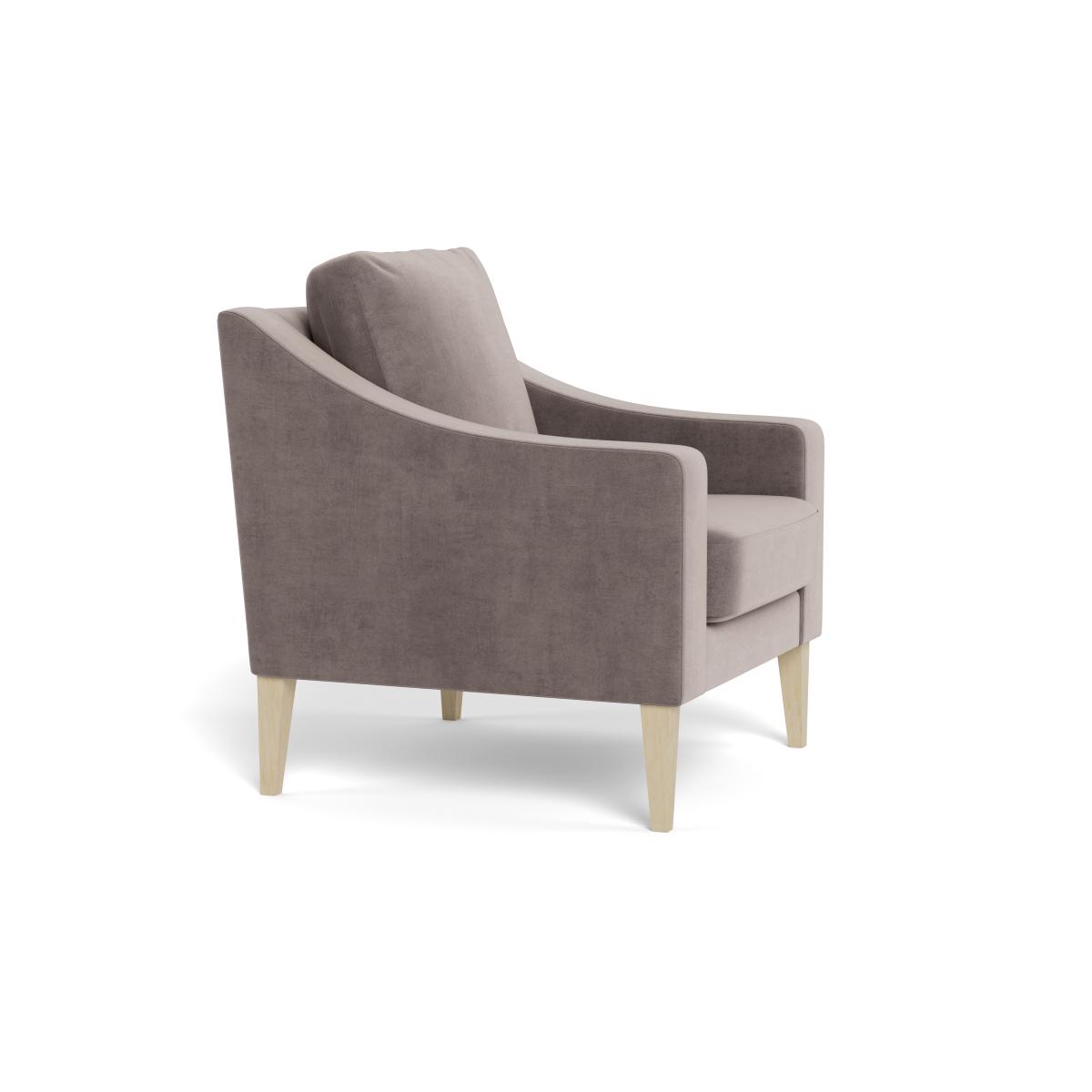 Heal's Richmond Armchair Smart Luxe Velvet Mushroom Tinted Ash Feet – image 3