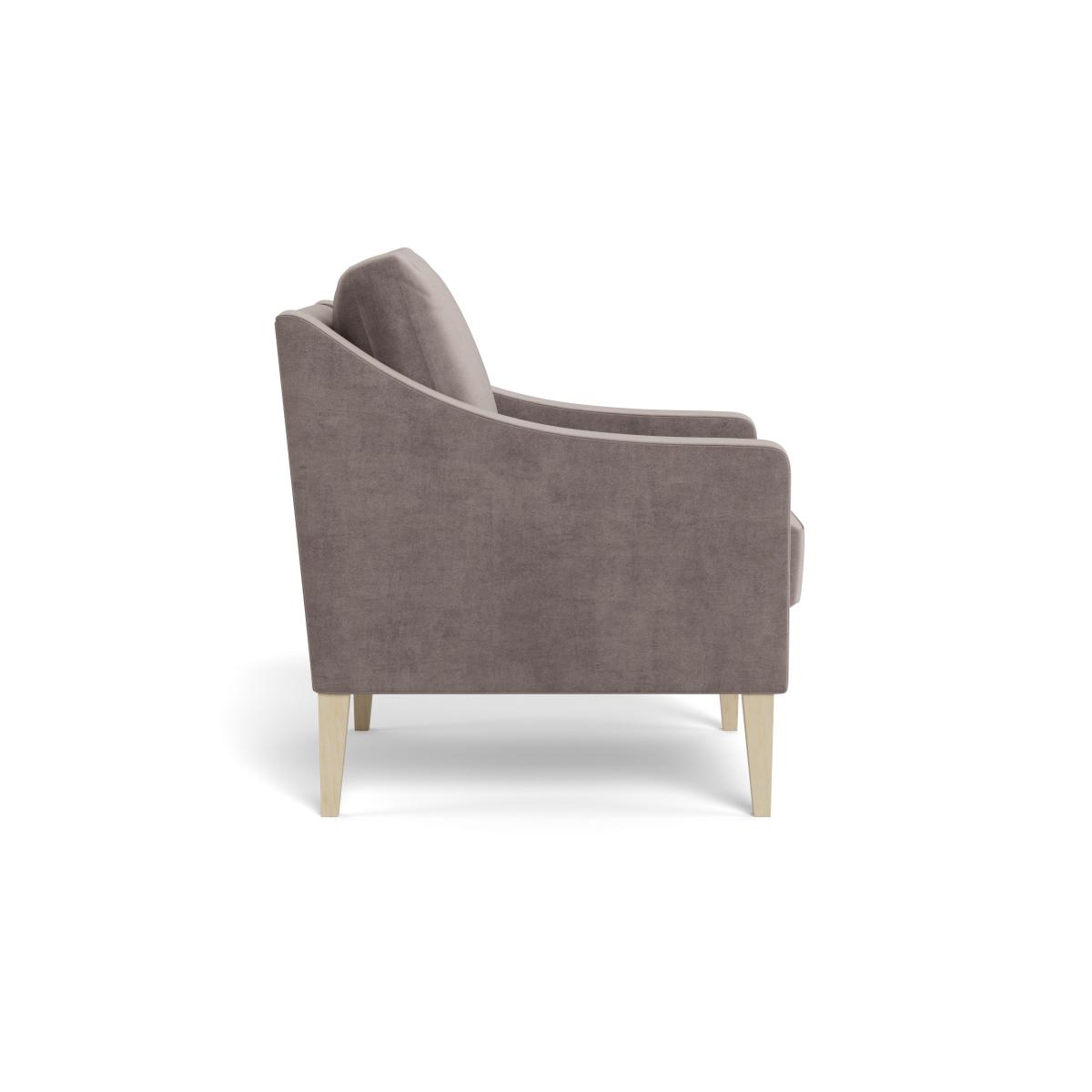 Heal's Richmond Armchair Smart Luxe Velvet Mushroom Tinted Ash Feet – image 4
