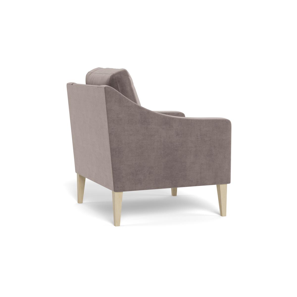 Heal's Richmond Armchair Smart Luxe Velvet Mushroom Tinted Ash Feet – image 5