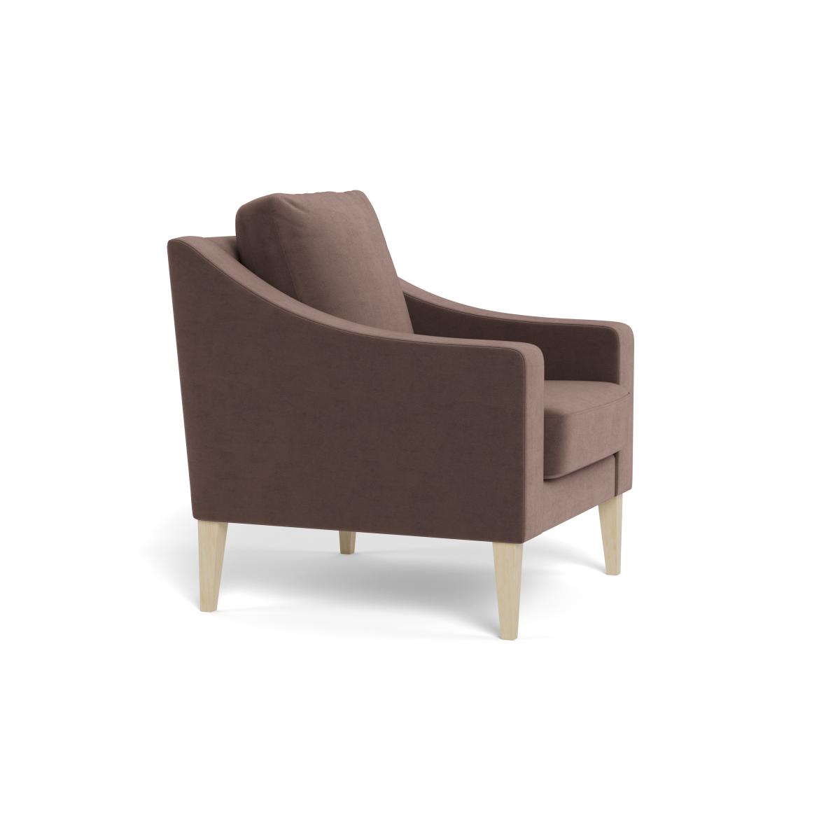Heal's Richmond Armchair Velvet Mink Natural Feet – image 3