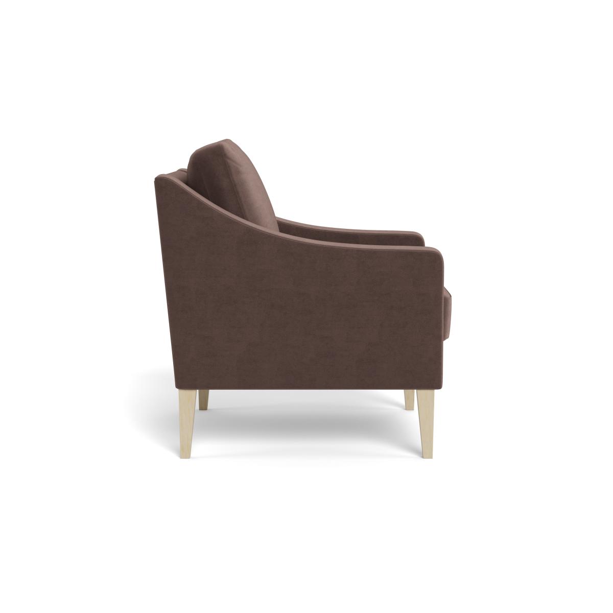 Heal's Richmond Armchair Velvet Mink Natural Feet – image 4