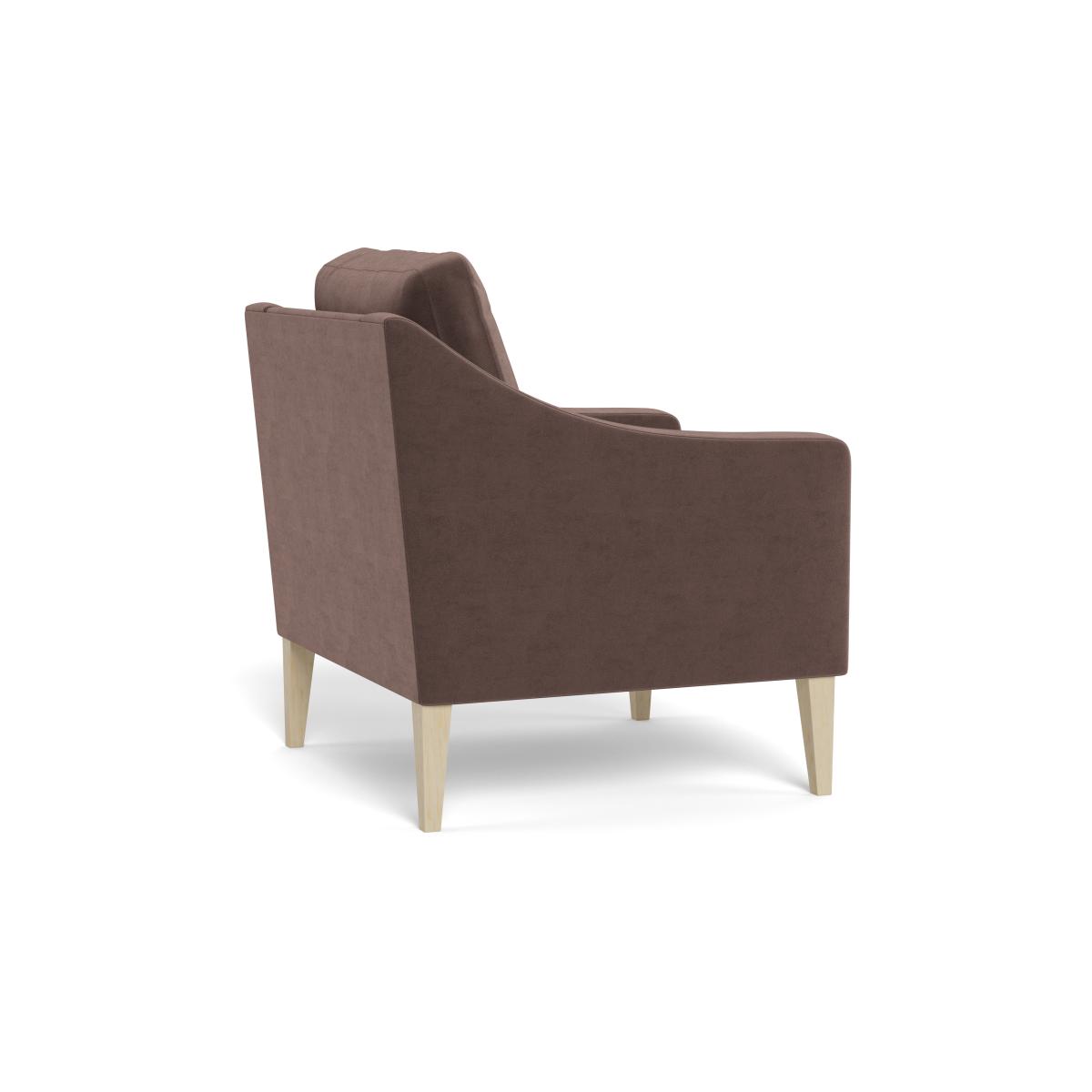 Heal's Richmond Armchair Velvet Mink Natural Feet – image 5