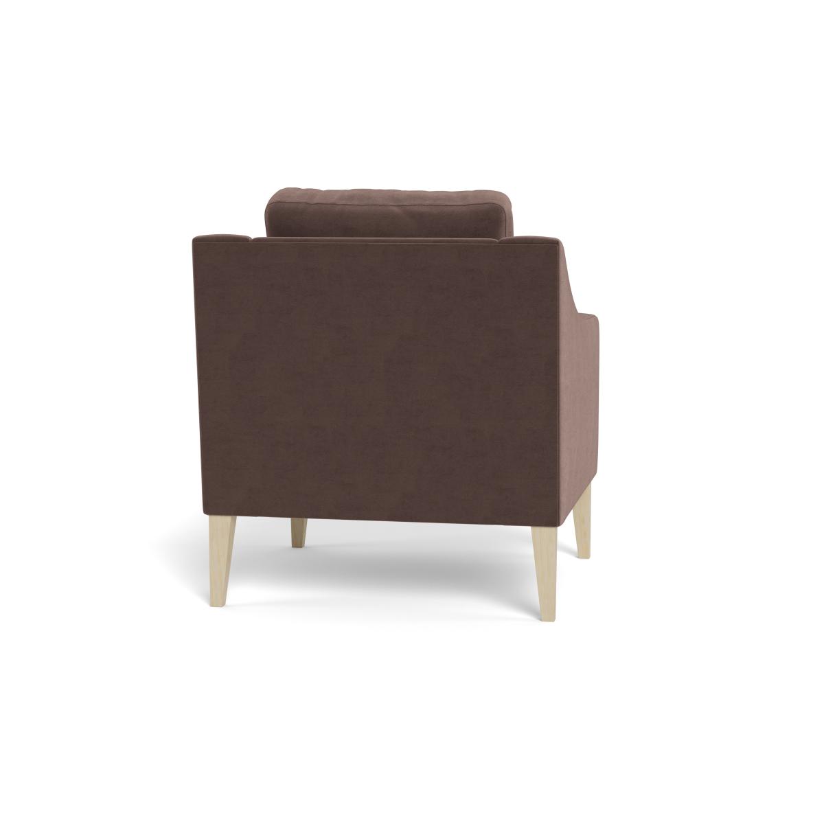 Heal's Richmond Armchair Velvet Mink Natural Feet – image 6