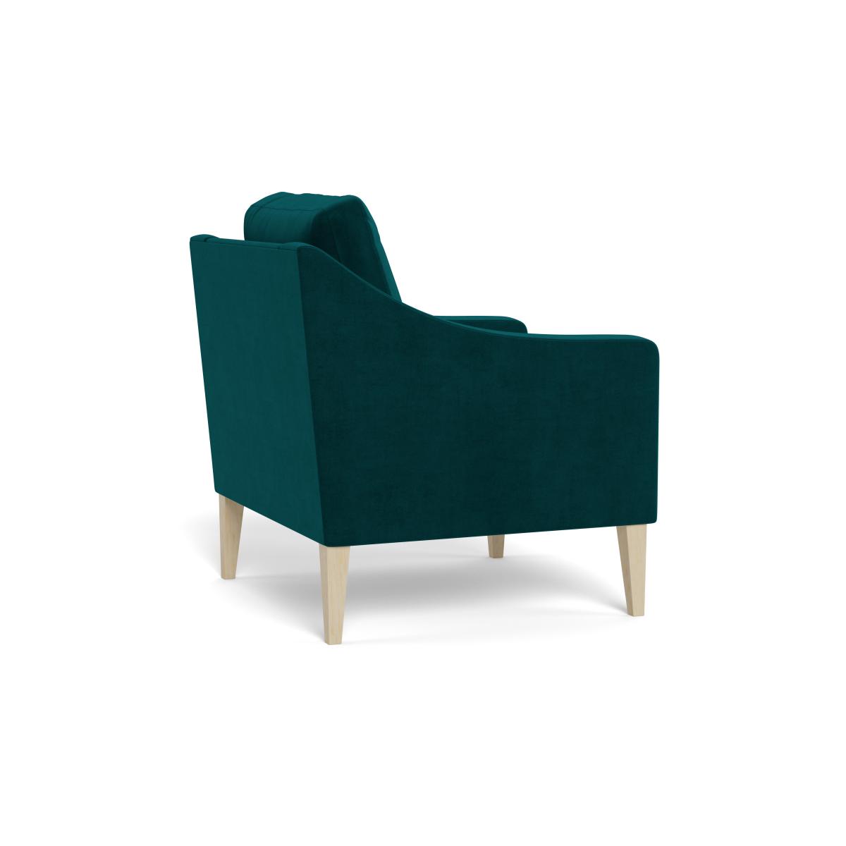 Heal's Richmond Armchair Smart Luxe Velvet Ocean Black Feet – image 5