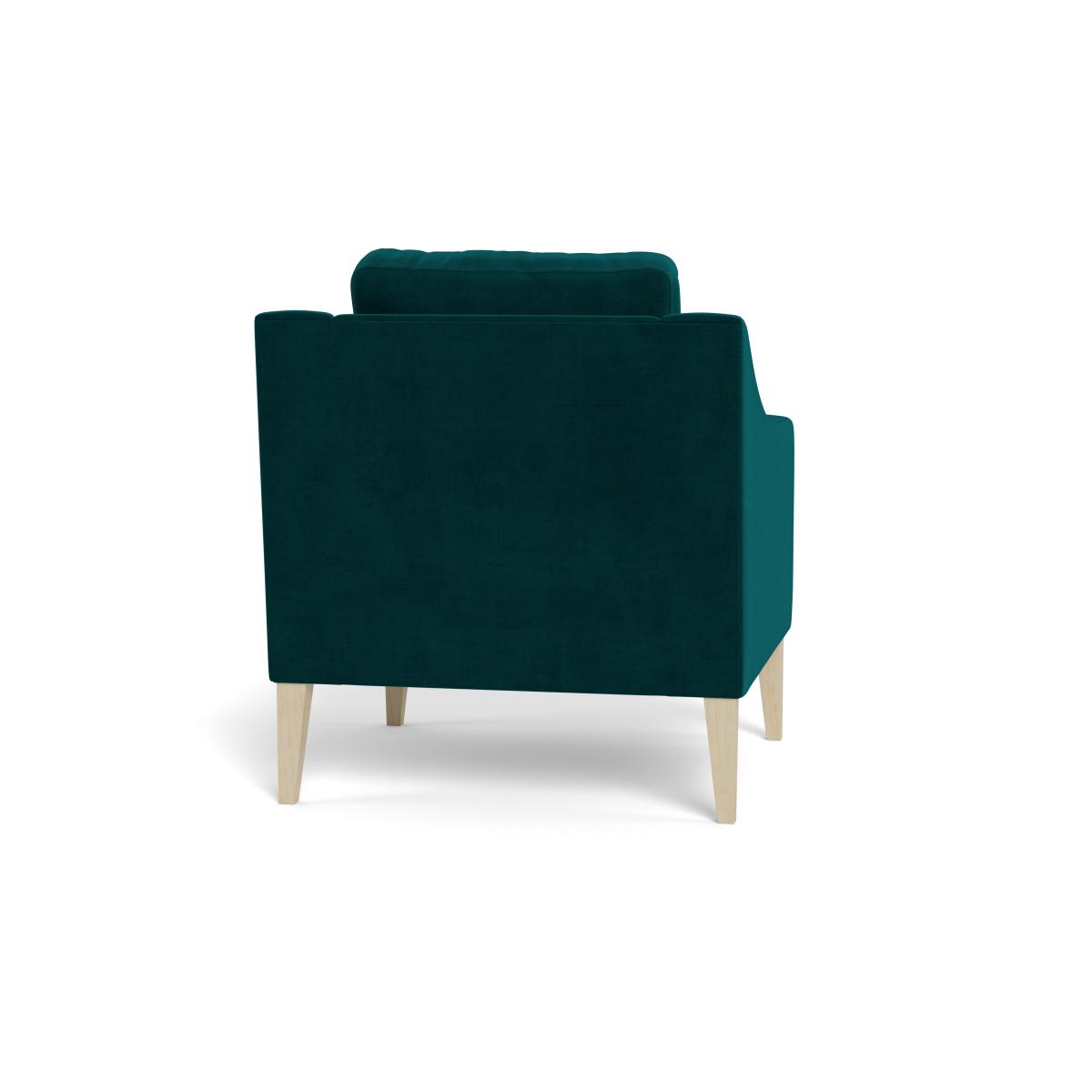 Heal's Richmond Armchair Smart Luxe Velvet Ocean Black Feet – image 6