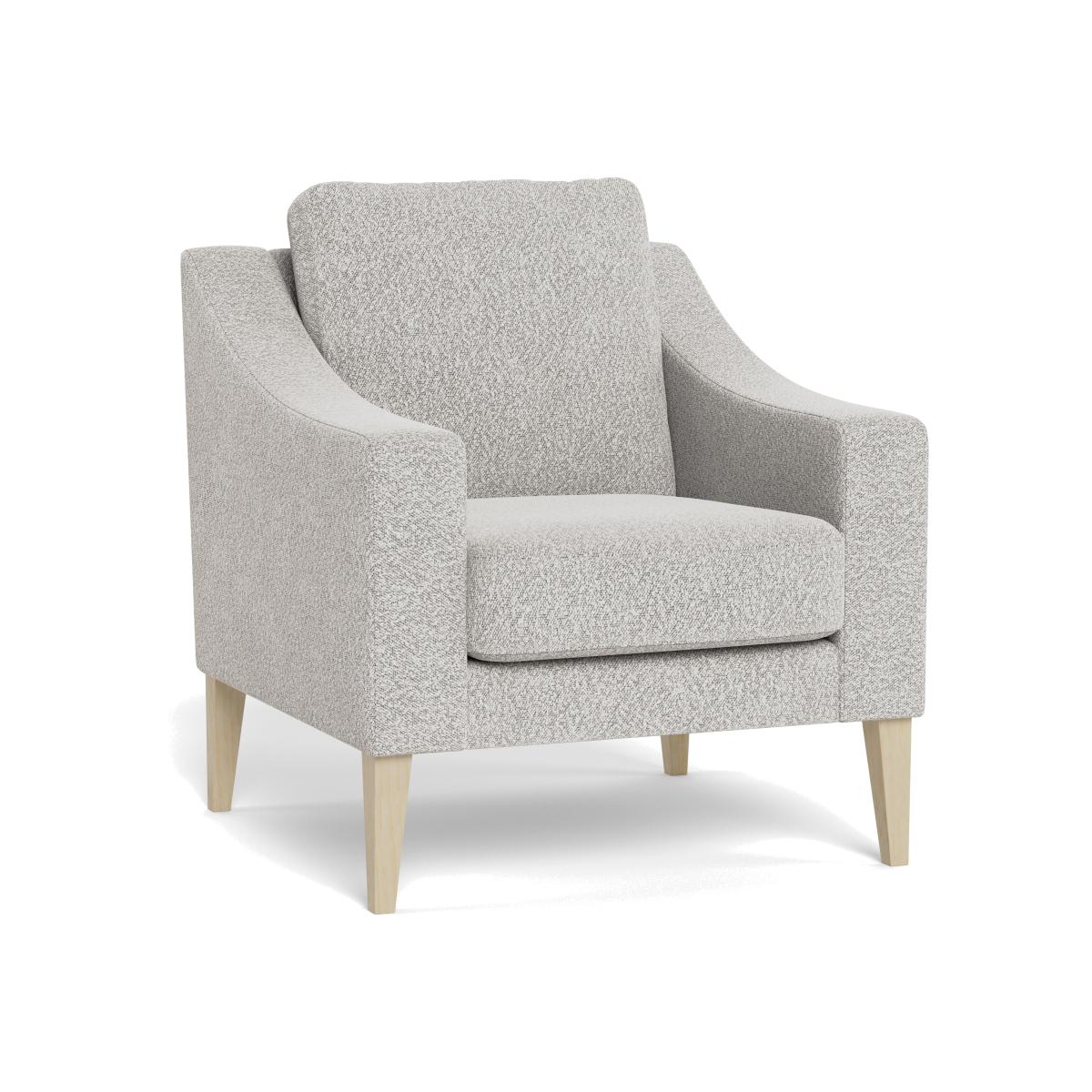 Heal's Richmond Armchair Chunky Boucle Ecru Black Feet – image 1