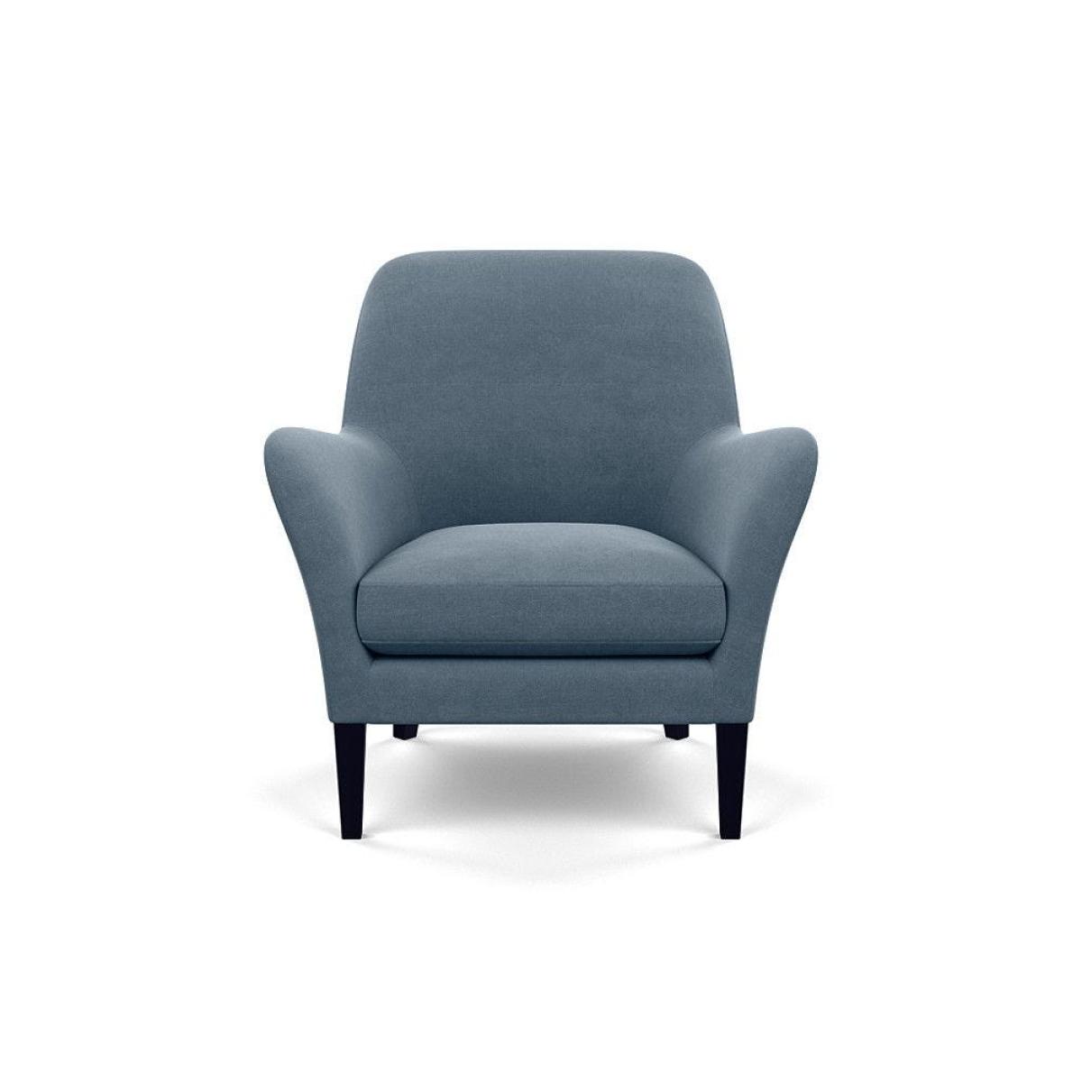 Heal's Wallis Armchair Linen Mix Dark Grey Natural Oak Feet - Heal's UK Furniture – image 15