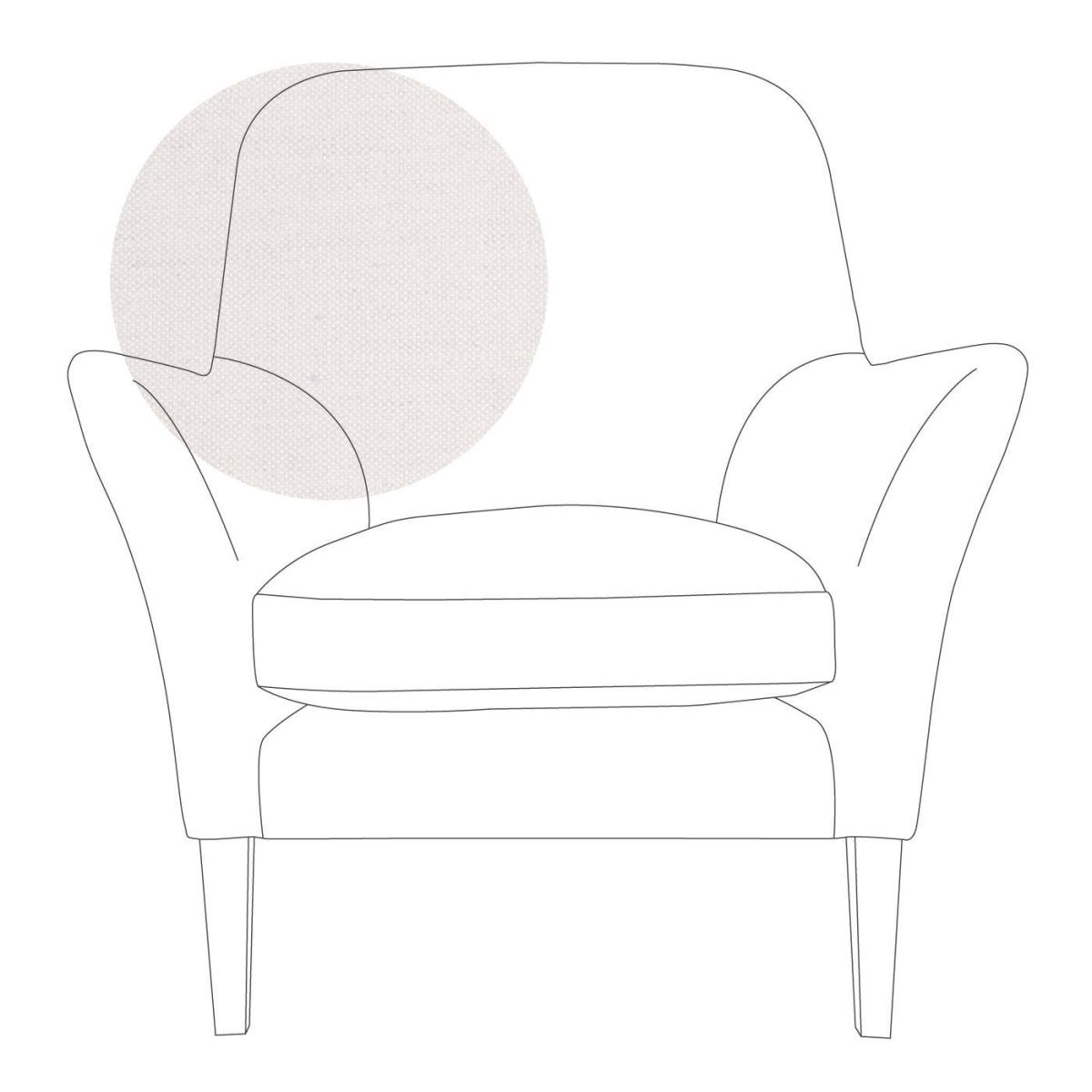 Heal's Wallis Armchair Linen Mix Dark Grey Natural Oak Feet - Heal's UK Furniture – image 18
