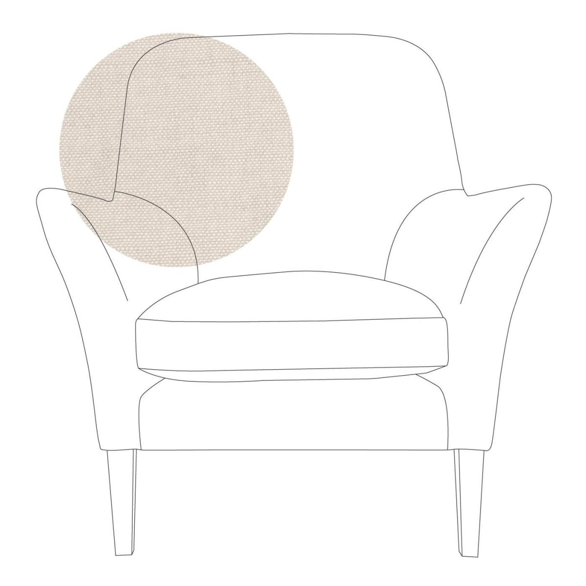 Heal's Wallis Armchair Linen Mix Dark Grey Natural Oak Feet - Heal's UK Furniture – image 19