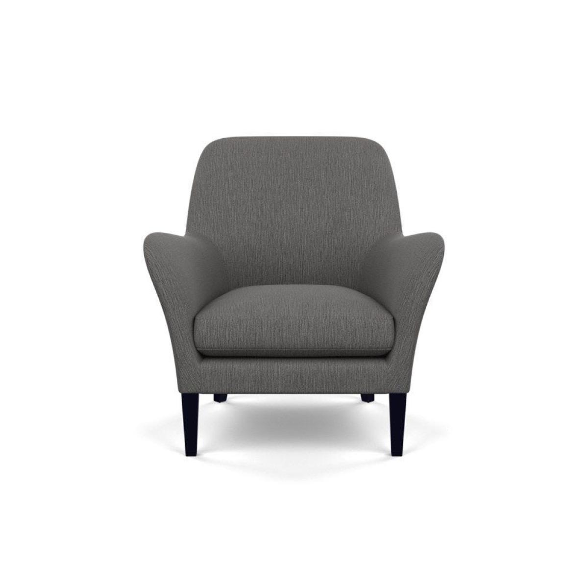 Heal's Wallis Armchair Linen Mix Dark Grey Natural Oak Feet - Heal's UK Furniture – image 21