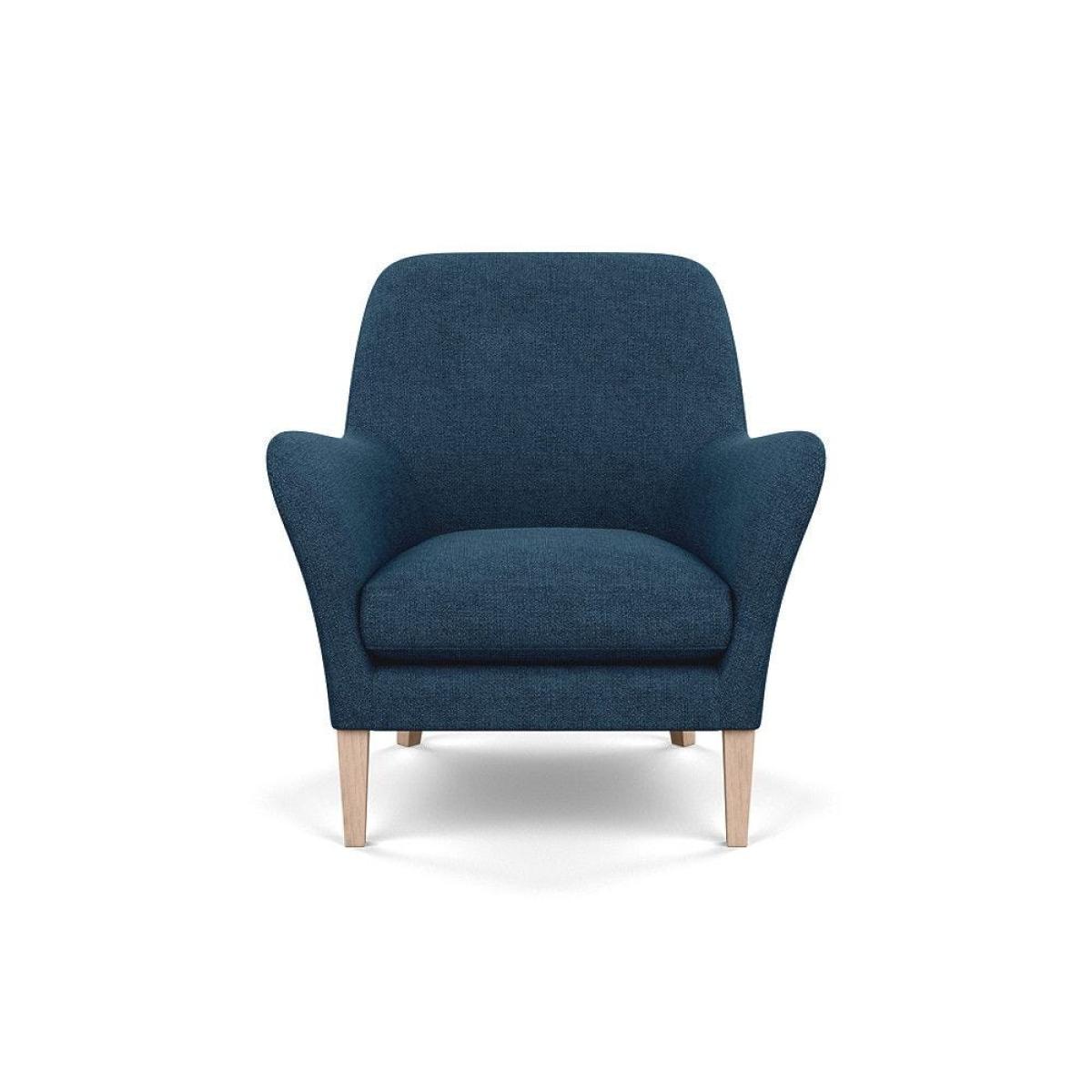 Heal's Wallis Armchair Linen Mix Dark Grey Natural Oak Feet - Heal's UK Furniture – image 23