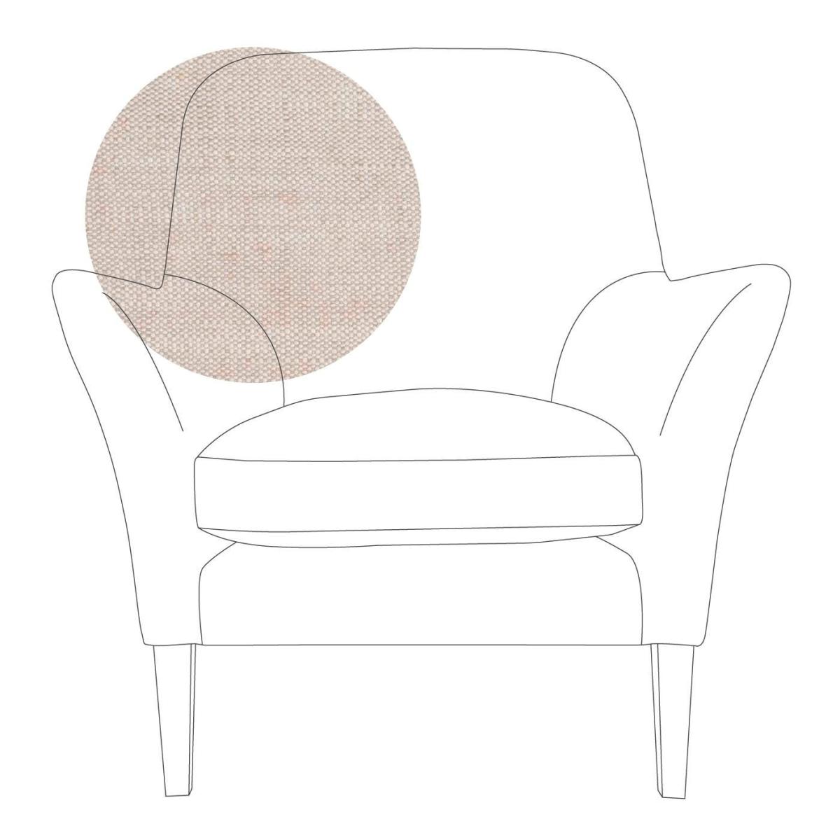 Heal's Wallis Armchair Linen Mix Dark Grey Natural Oak Feet - Heal's UK Furniture – image 24