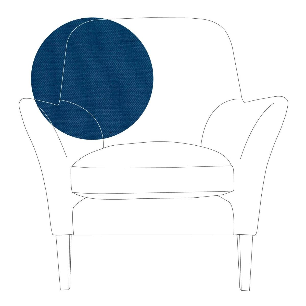 Heal's Wallis Armchair Linen Mix Dark Grey Natural Oak Feet - Heal's UK Furniture – image 28