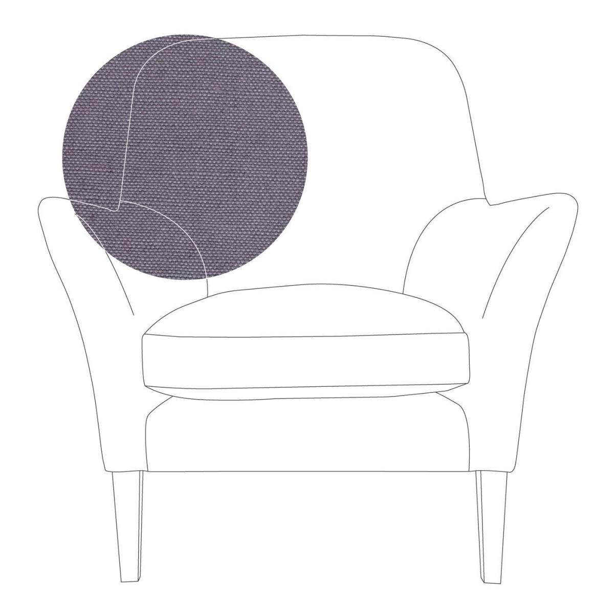 Heal's Wallis Armchair Linen Mix Dark Grey Natural Oak Feet - Heal's UK Furniture – image 33