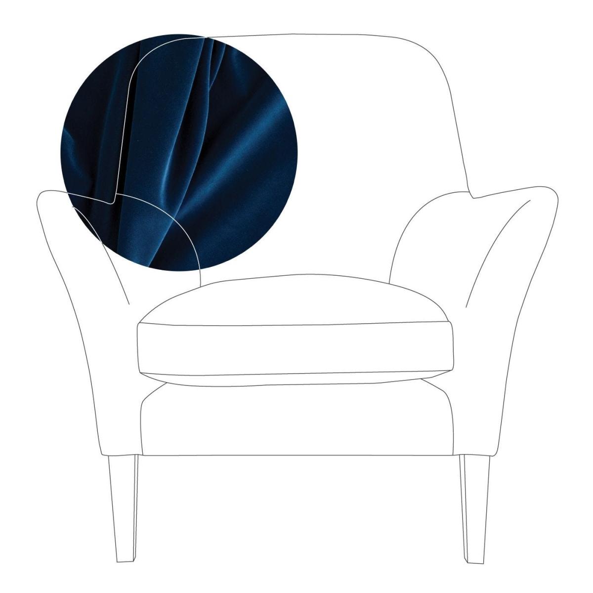 Heal's Wallis Armchair Linen Mix Dark Grey Natural Oak Feet - Heal's UK Furniture – image 34